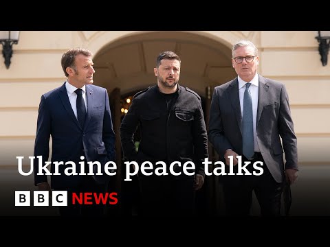 Ukraine’s European allies say Kyiv must be in peace talks as US and Russia hold meeting | BBC News