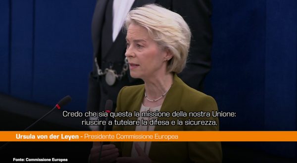 Ue, Von der Leyen “Dobbiamo renderci indipendenti anche sulla difesa”