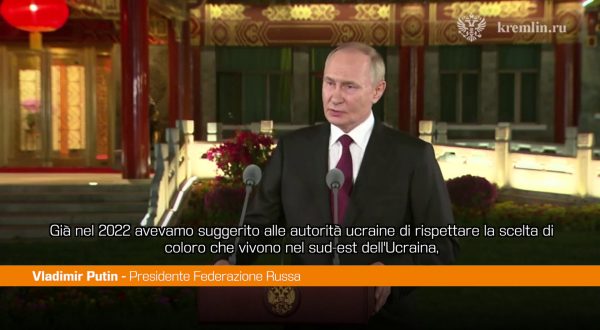 Putin “Se prevale il buonsenso è possibile porre fine al conflitto”