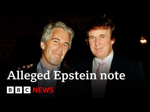 US lawmakers release Trump’s alleged Epstein note | BBC News