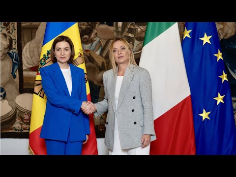 Incontro del Presidente Meloni con il Presidente della Repubblica di Moldavia