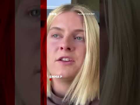 Witnesses say Charlie Kirk was asked about gun violence when fatally shot at campus event. #BBCNews