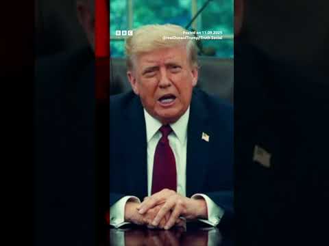 Charlie Kirk shooting ‘dark moment for America’, says Trump. #CharlieKirk #BBCNews