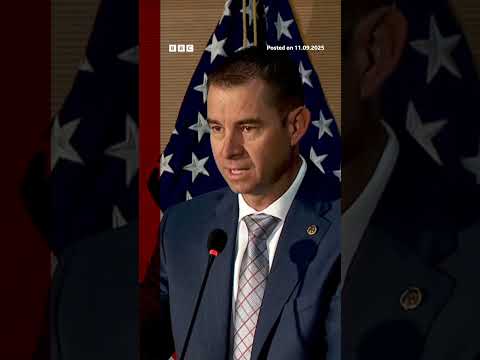 Charlie Kirk shooter jumped off building and fled, official says. #CharlieKirk #BBCNews