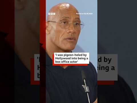 Dwayne Johnson reveals he was ‘pigeon-holed’ into being box-office actor. #DwayneJohnson #BBCNews