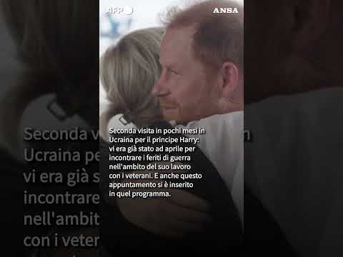 Ucraina, il principe Harry a Kiev per sostenere i feriti di guerra #ansa #news