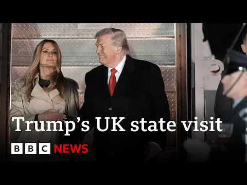 LIVE: King Charles is hosting a state banquet at Windsor for US President Trump’s visit | BBC News