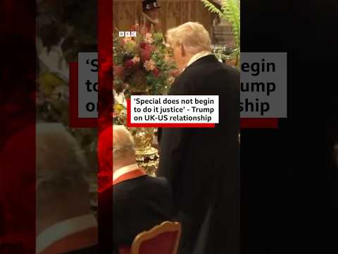Donald Trump says “special” does not do the UK-US relationship justice. #US #UK #BBCNews