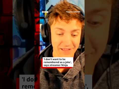 Gamer Ninja says he ‘doesn’t want to be remembered as a joke’. #Ninja #Gaming #BBCNews