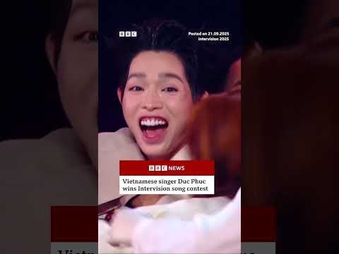 Vietnamese singer Duc Phuc wins Intervision song contest in Russia. #Intervision #Russia #BBCNews