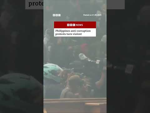 Philippines anti-corruption protests turn violent. #Manila #Philippines #BBCNews