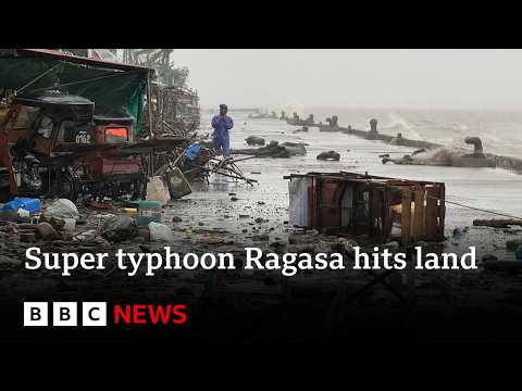 Thousands evacuated as super typhoon Ragasa makes landfall in Philippines | BBC News