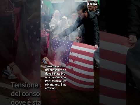 Scontri a Milano al corteo per Gaza, porti fermi al nord e autostrade invase #ansa #news #gaza