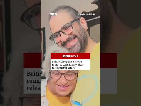 Alaa Abdel Fattah has been freed and reunited with family after six years in prison. #Egypt #BBCNews