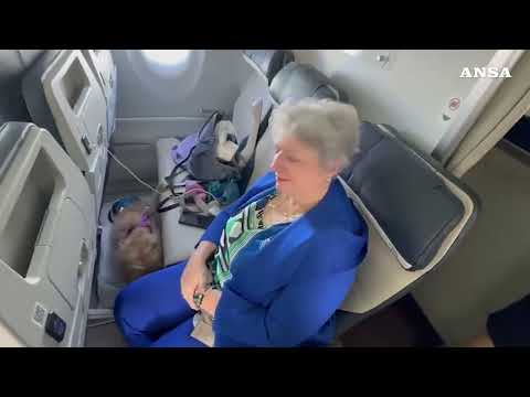 Su Ita il primo volo con due cani in cabina senza trasportino #ansa #news