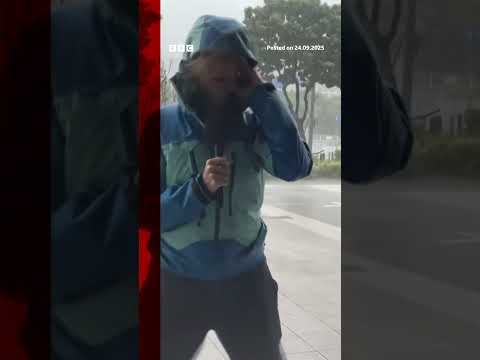 China evacuates nearly two million as Super Typhoon Ragasa makes landfall. #China #Typhoon #BBCNews