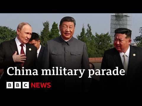 China unveils new weapons in massive parade attended by Vladimir Putin and Kim Jong Un | BBC News