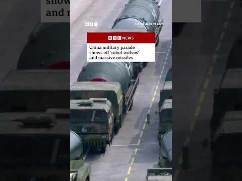 China shows off huge arsenal of weaponry. #China #MilitaryParade #BBCNews