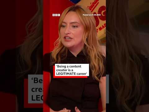 Amelia Dimoldenberg: ‘Being a content creator is a legitimate career’. #YouTubeCreators #BBCNews