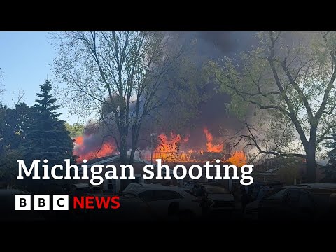 Michigan church death toll rises after shooting and arson attack | BBC News