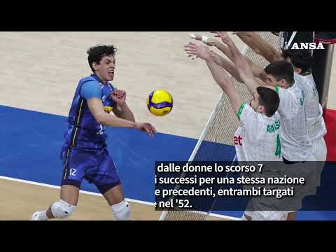 Pallavolo, dopo le donne Italia sul tetto del mondo anche con gli uomini #ansa #news #volleyball