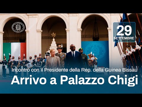 Il Presidente Meloni incontra il Presidente della Repubblica della Guinea Bissau