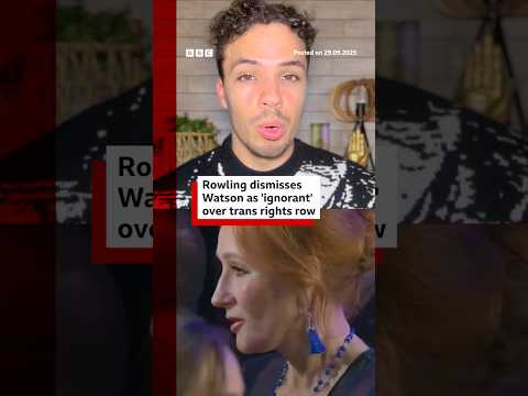 JK Rowling has dismissed Emma Watson as ‘ignorant’ over trans rights row. #BBCNews