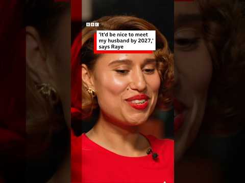 ‘It’d be nice to meet my husband by 2027,’ says Raye about her five-year plan. #BBCNews