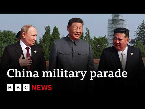 Xi, Putin and Kim show united front at China’s military parade | BBC News