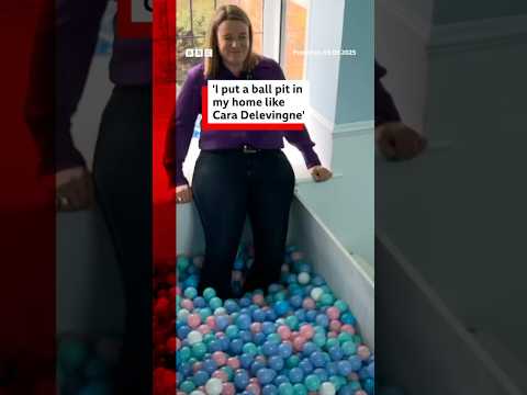 ‘I put a ball pit in my home like Cara Delevingne’. #BallPit #CaraDelevingne #BBCNews