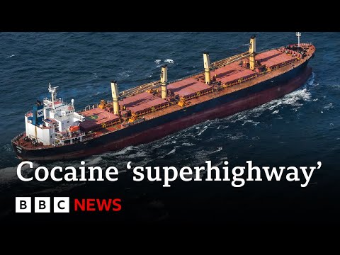 Huge drugs bust reveals battles on cocaine ‘superhighway’ | BBC News