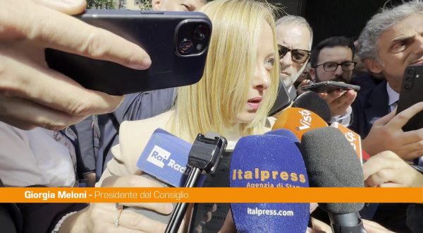 Ucraina, Meloni “Per una pace giusta c’è bisogno di Europa e Usa”