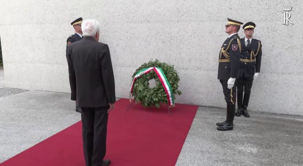 Lubiana, Mattarella al Monumento ai Caduti di tutte le guerre