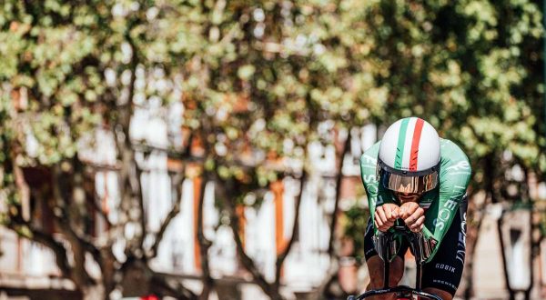 Ganna argento europeo nella crono elite, trionfa Evenepoel