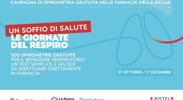 “Le Giornate del respiro”, test di spirometria nelle farmacie siciliane