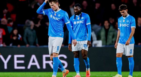 Allarme rosso in casa Napoli, clamoroso ko sul campo del Psv
