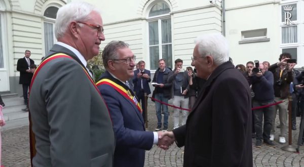 Mattarella a Bruges, ultima tappa della visita di Stato in Belgio