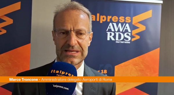 Italpress Awards, Troncone “Riconoscimento ad aeroporto di Roma”