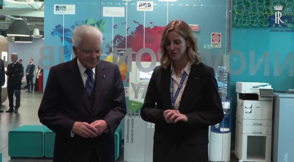 Mattarella al 65° anniversario dell’aeroporto Leonardo Da Vinci di Fiumicino
