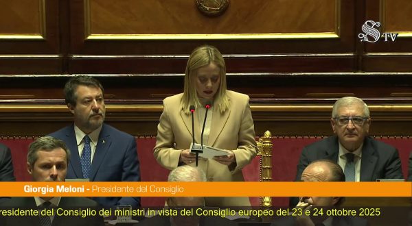 Medio Oriente, Meloni “Prospettiva di pace, ma disinnescare i rischi”