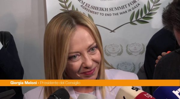 Pace a Gaza, Meloni “L’Italia può giocare un ruolo di primo piano”