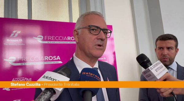 Fs, Cuzzilla “Con Frecciarosa aiutiamo le donne su prevenzione tumori”