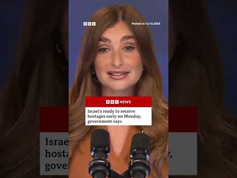 Israel is ready to receive hostages early on Monday, government says. #BBCNews