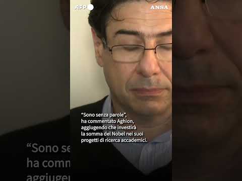 Nobel per l’Economia2025 ad Aghion, Howitt e Mokyr: premiata la crescita e l’innovazione #ansa #news