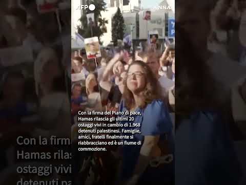 Ostaggi e prigionieri liberi: la gioia infinita di Gaza e Tel Aviv #ansa #news