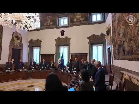 Consiglio dei Ministri, minuto di silenzio per la scomparsa dei tre Carabinieri a Castel d’Azzano