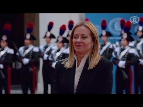 Il Presidente Meloni incontra il Presidente del Paraguay Santiago Peña Palacios