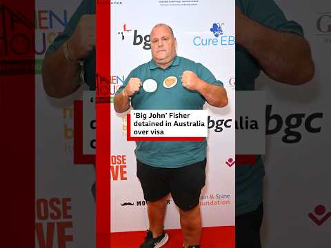 British influencer ‘Big John’ detained in Australia over visa. #Australia #BigJohn #BBCNews