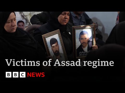 Syrian families seek justice for dead and missing victims of Assad regime | BBC News