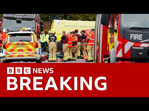 LIVE: Four people injured in car and stabbing attack at Manchester synagogue | BBC News